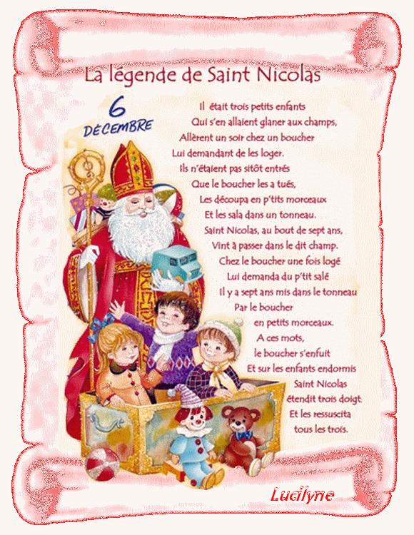 la légende de saint-nicolas