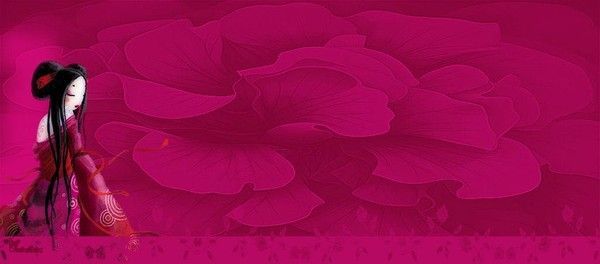 banniere asiatique femme