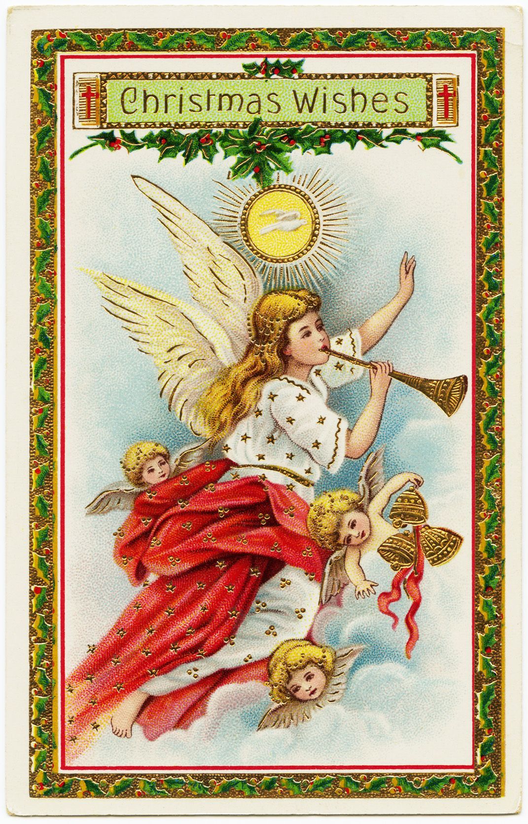 carte ange de noel